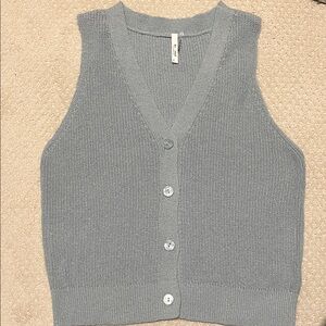 Knit Button-Front Vest